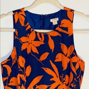 JCrew Blue & Orange floral dress